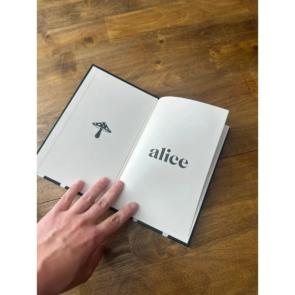Alice mushrooms the alice daily planner new black and red whimsical wonderland
